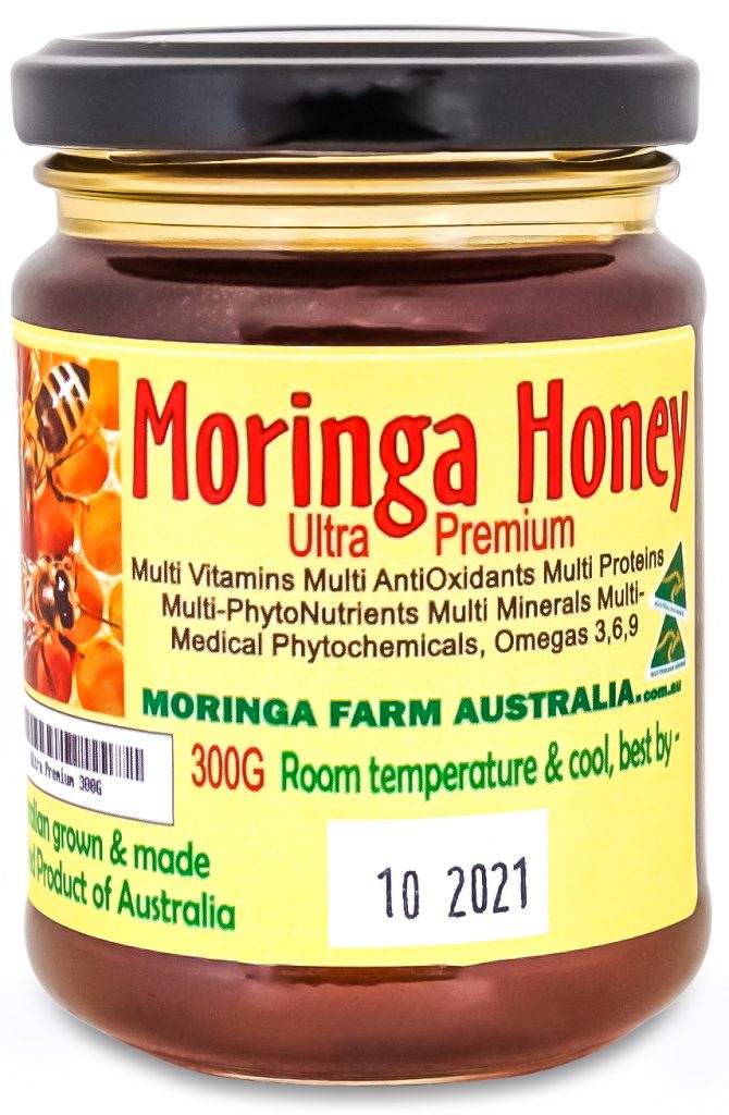 AUSTRALIAN Moringa HONEY 300G ULTRA Premium. Not Vegan. Made To Order