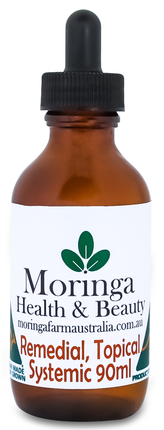 AUSTRALIAN Moringa REMEDIAL OIL (even for animals) 90ml - Systemic & Topical Healing Therapy
