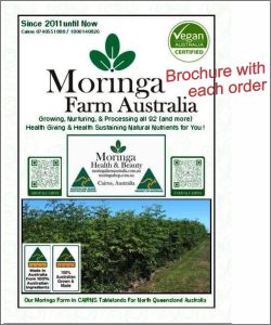 AUSTRALIAN Moringa SOAP 1 X 100G - Moringa seed oil & ground leaf prep.