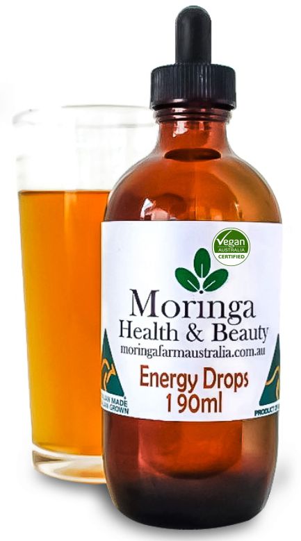 AUSTRALIAN Moringa concentrated Drops for NUTRIENT ENERGY Drinks 190ml, Made To Order