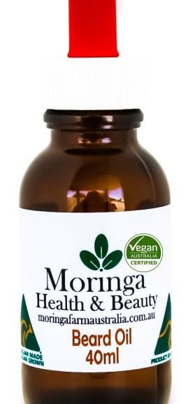 AUSTRALIAN Moringa BEARD OIL - MORINGA, ARGAN, AVOCADO, & SANDLEWOOD oils