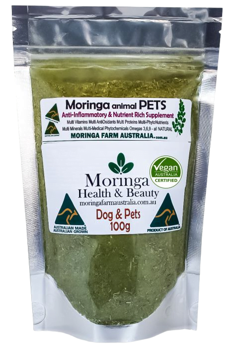 AUSTRALIAN Moringa DOGS & Animal Pets 100G -Anti-Inflammatory, Nutrients