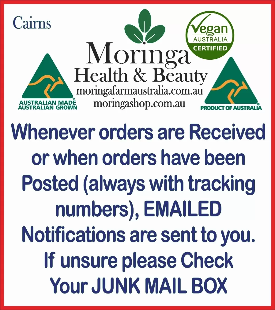 Moringa Farm Australia Notifications could be in your Junk Mail Box