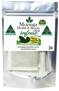 AUSTRALIAN Moringa TEA BAGS. Moringa LEAF with Lemon Grass and Ginger X 24 bags