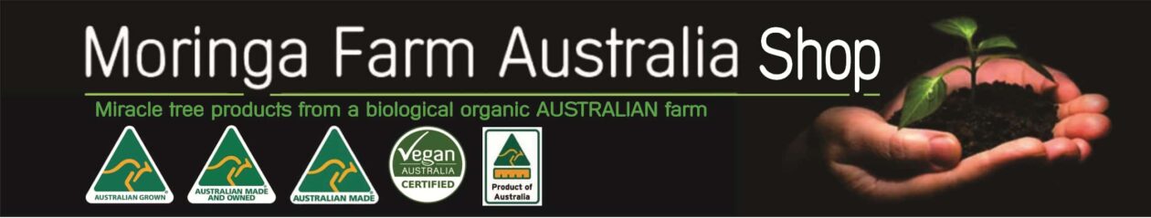 SHOP Australian, Organically Grown & Made Vegan Moringa HERE