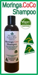AUSTRALIAN Moringa and Coconut Gel HAIR SHAMPOO 230ml