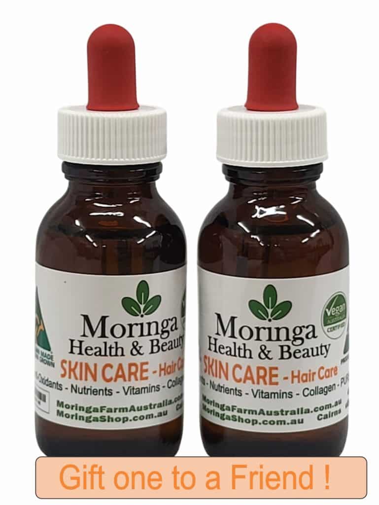 AUSTRALIAN Moringa SKIN CARE Hair Care 40ml X2 Gift for Friend - Pure Moringa seed oil