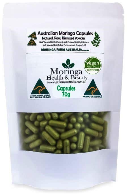 AUSTRALIAN Moringa - DOG CAPSULES (animals) 70G - Anti-Inflammatory, Nutrients. (apprx 270 -300 Caps) ONLY DAYS OLD = MAXIMUM POTENCY
