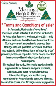 AUSTRALIAN Moringa INFUSION BAGS, with Charmomile, 2G Sachets X 12 Bags. By ordering this item, you have instructed us to grind and pack Moringa into an Infusion Bag.