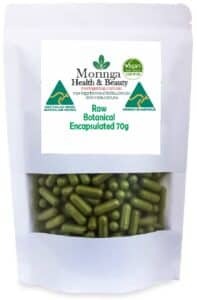 Australian Moringa Botanical Material – Encapsulated Form (70g | 130–150 units) Raw agricultural product with traditional use