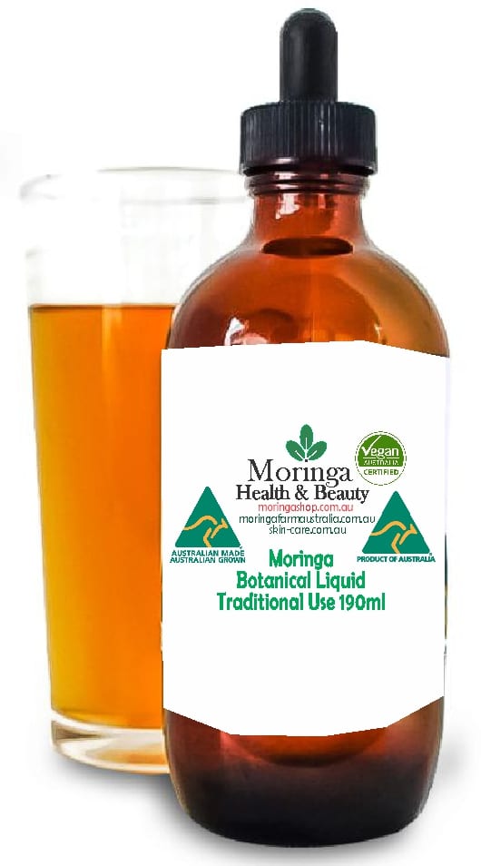 Australian Moringa Botanical Extract (Liquid Form) – 190ml Raw agricultural product with traditional use, supplied without instructions