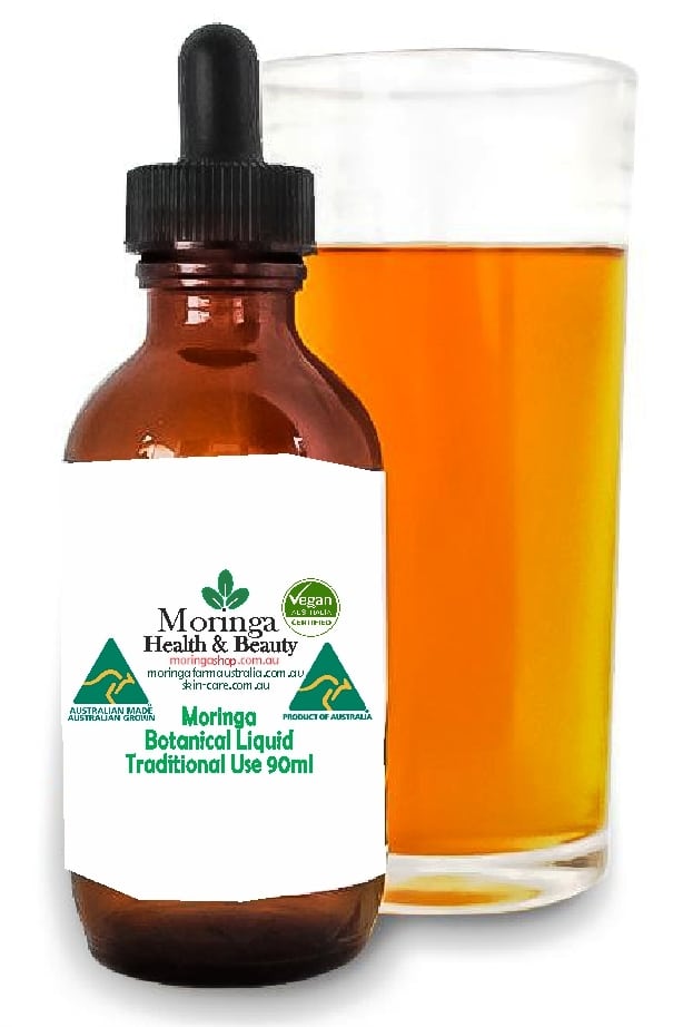 Australian Moringa Botanical Extract (Liquid Form) – 90ml Raw agricultural product with traditional use, supplied without instructions